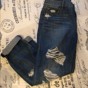 Boyfriend crop jeans